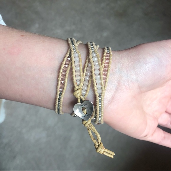 Chan Luu x Hello Kitty Rose Quartz Mix Wrap Bracelet - Picture 4 of 6